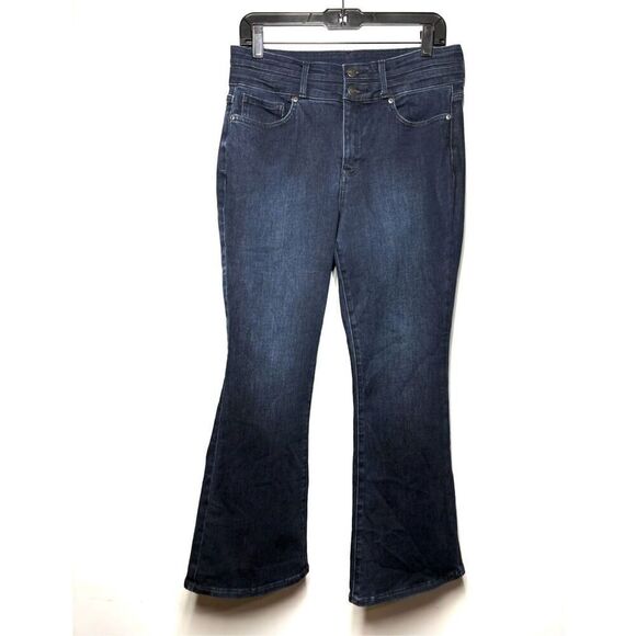 NYDJ Not Your Daughters Jeans Flare High Rise Dark Lift x Tuck Women 8 - Picture 1 of 5